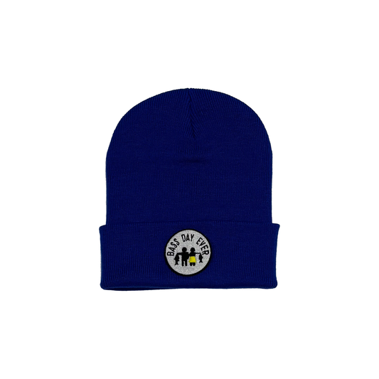 Beanie with patch - Blue - Father, Mother